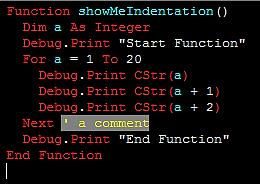Formatted Code