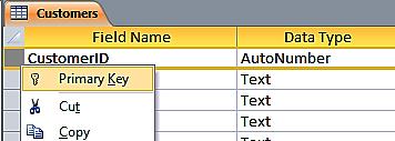 how to add primary key in visual paradigm